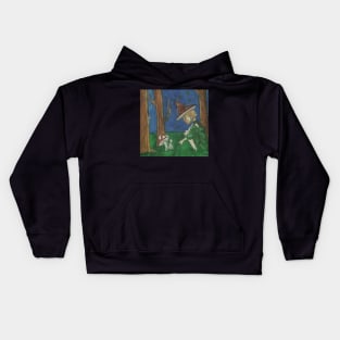 meeting in the forest Kids Hoodie